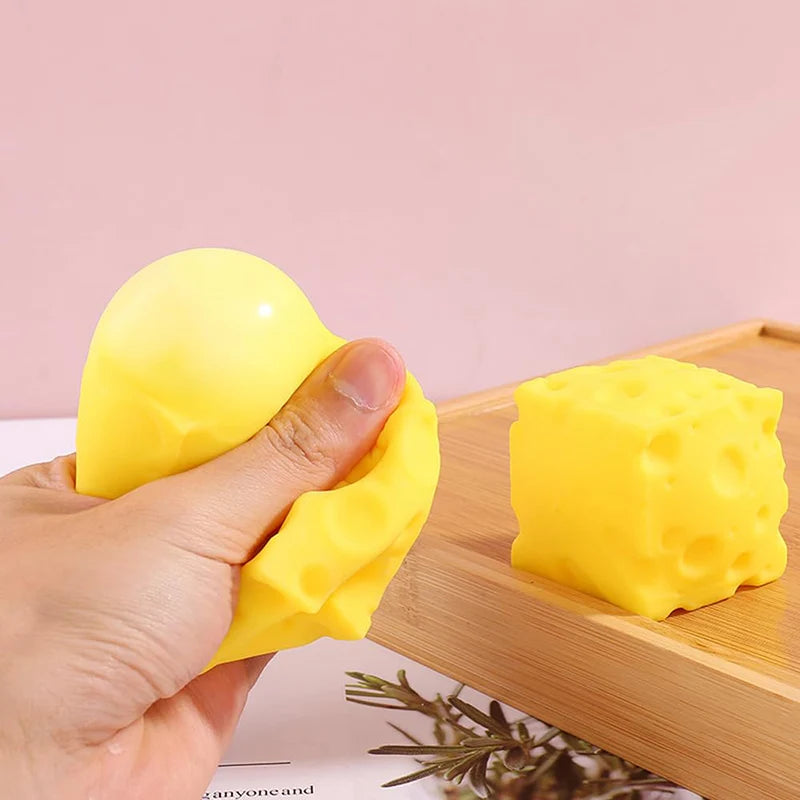 Soft Cheese Squishy Stress Toy 🧀✨