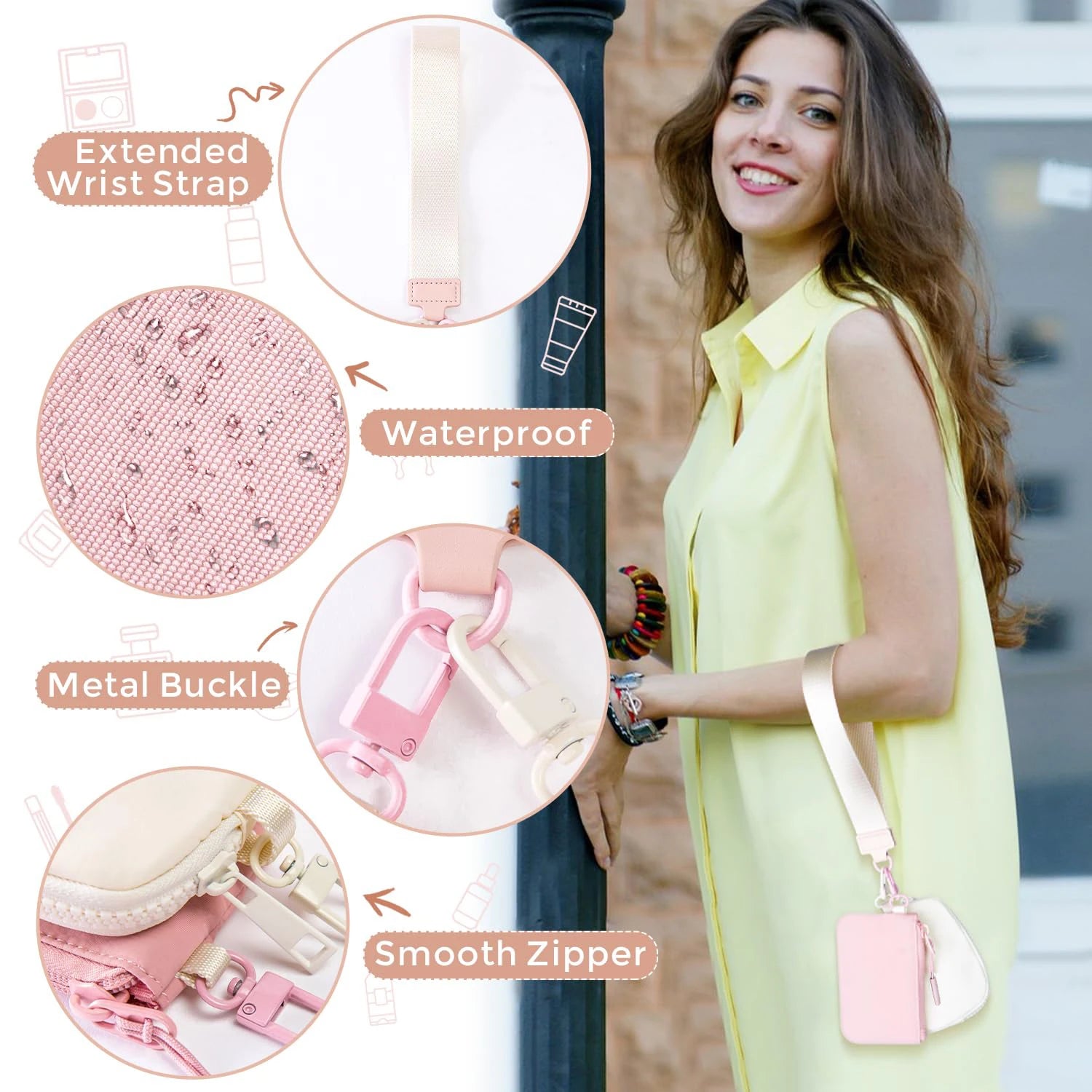 Mini Wristlet Wallet & Coin Pouch Set