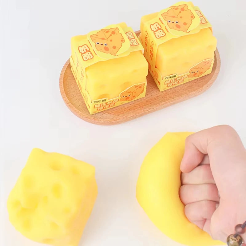 Soft Cheese Squishy Stress Toy 🧀✨