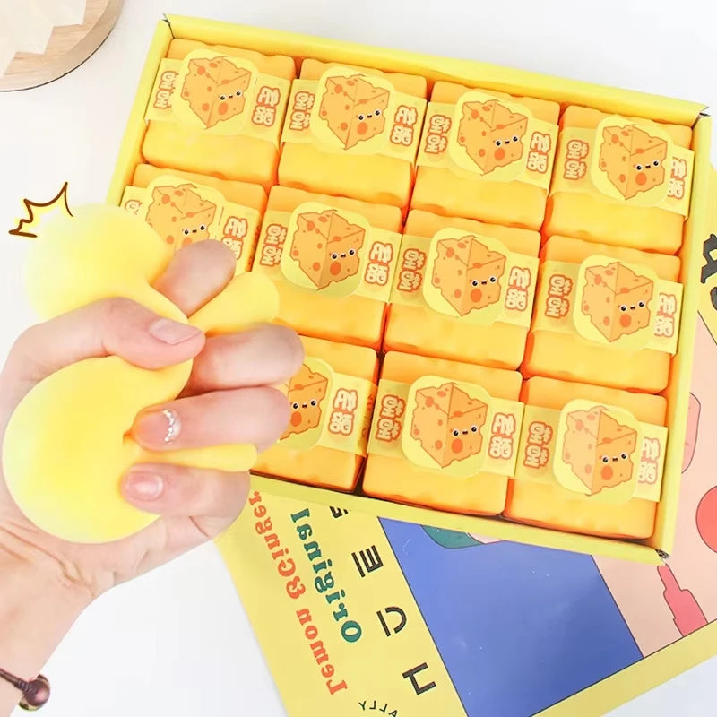 Soft Cheese Squishy Stress Toy 🧀✨